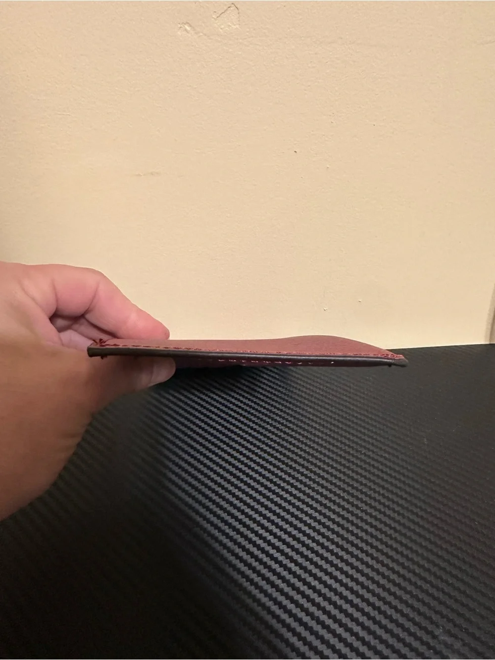 Pink card wallet